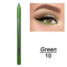 Load image into Gallery viewer, New Color Eye Liner Pencil Long-lasting Waterproof Pigment Green Brown Black Eyeiner Pen Women Fashion Eye Makeup Cosmetic TSLM2