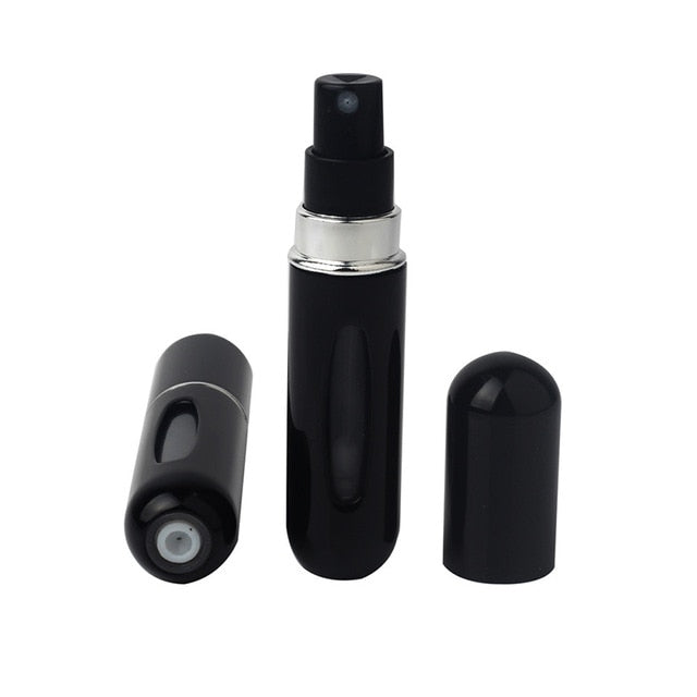 owlyee 20ml Perfume Atomizer, Travel Cologne Spray Bottle, Mini Empty Sprayer Dispenser (Black, 1PCS)