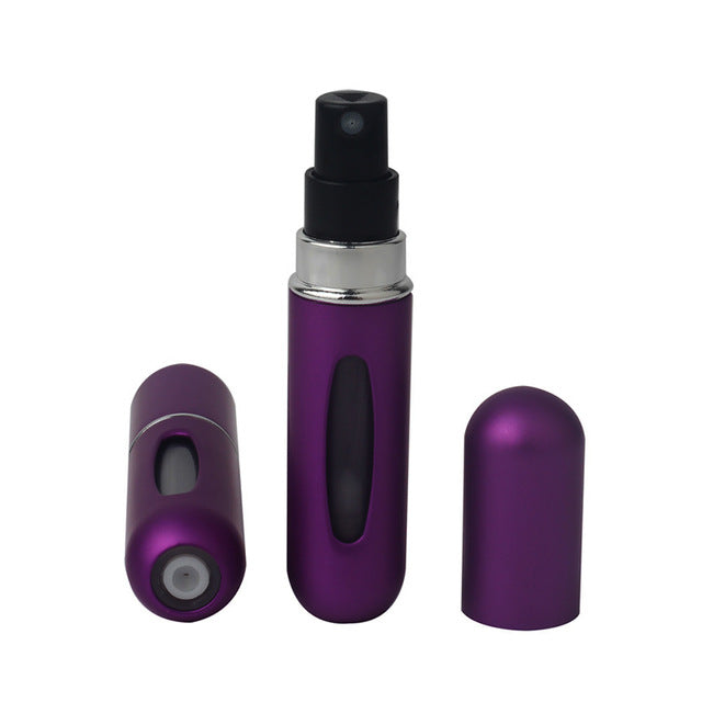 7pcs 5ml Travel Mini Refillable Perfume Atomizer Bottle, Portable Perfume Spray Bottle with Visual Design, Fine Mist No Leaking Refillable Perfume